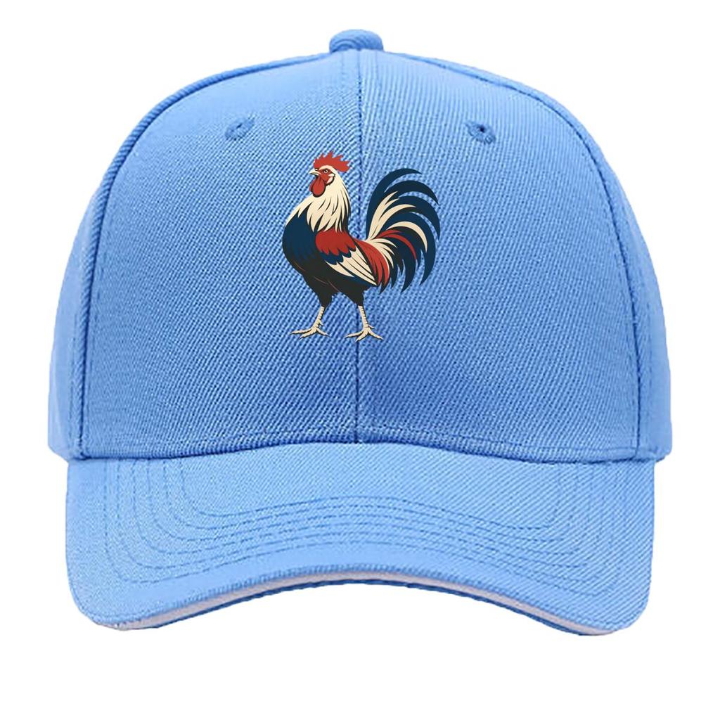 Retro Rooster Silhouette Farm Graphi Sandwich Baseball Cap Sun Cap Outdoor Workouts Hat