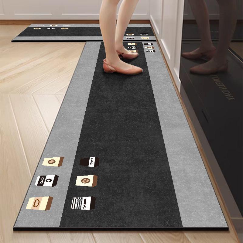 

Modern Simple Kitchen Floor Mat, Non-Slip, Water-Absorbing And Easy To Take Care Of, Foot Mat, Household Oil-Absorbing Strip Set, Diatom Mud Floor Mat 50*80cm