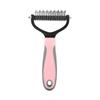 Dog Cat Comb Pet Fur Knot Cutter Grooming Shedding Tools Hair Remover Brusher Double Sided Hairdressing Pet Comb Deshedding Brush Pet Products
