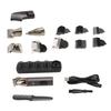 Electric Hair Clipper Waterproof Nose Hair Cutter Eyebrow Grooming Beard Trimming Set with 6 Guide Combs