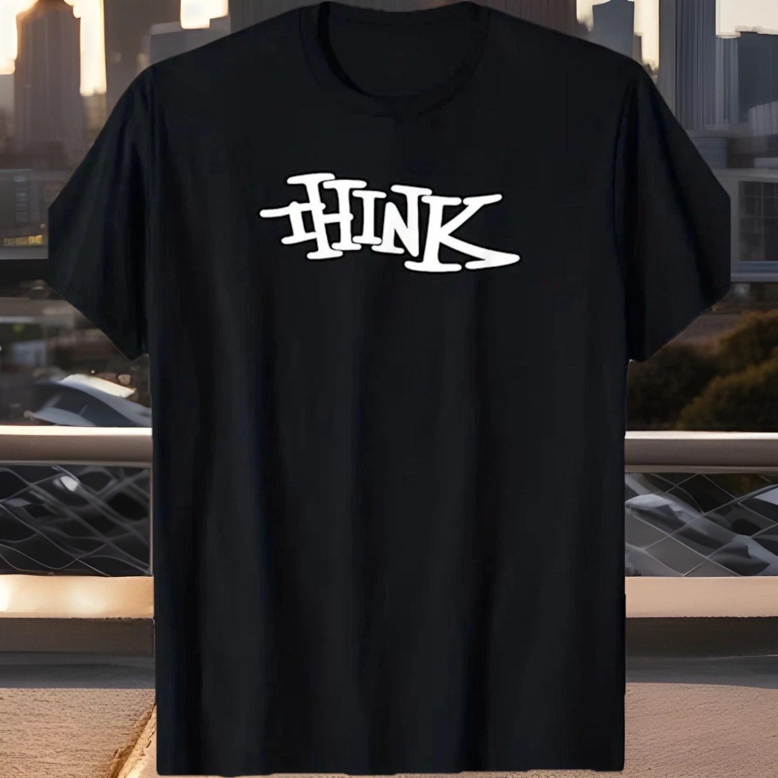 Mens Large Skate T-shirt Black Think Skateboard L 4XL