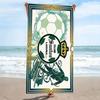 Santos Laguna Print Beach Towel, Large Soft Quick Dry Towel for Beach Camping Swimming