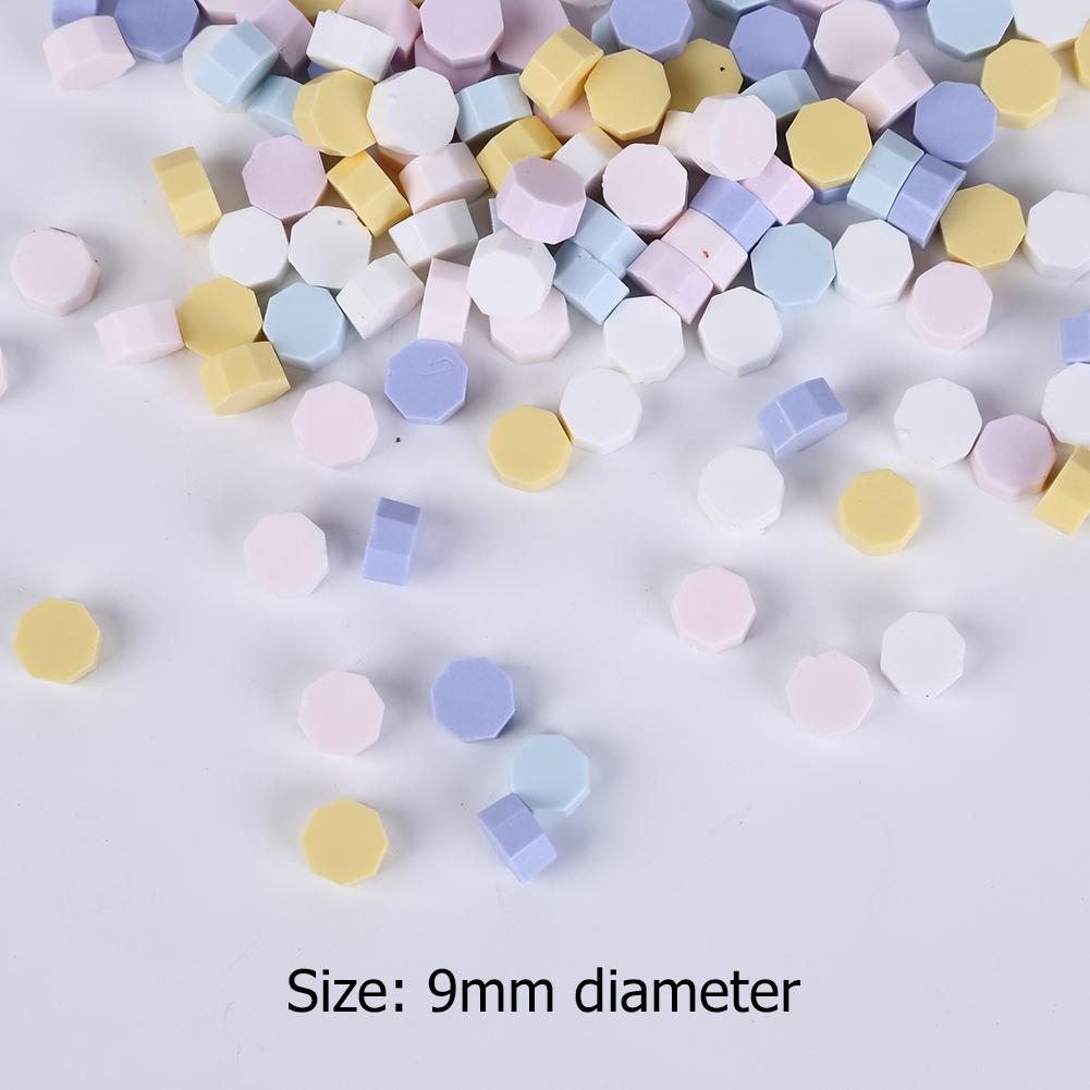 Stamp Octagon Beaded Waxes Mixed Color 100 Pieces Wax Seal DIY Manual Account Craft Ornaments for Wedding Post Card Making Tools