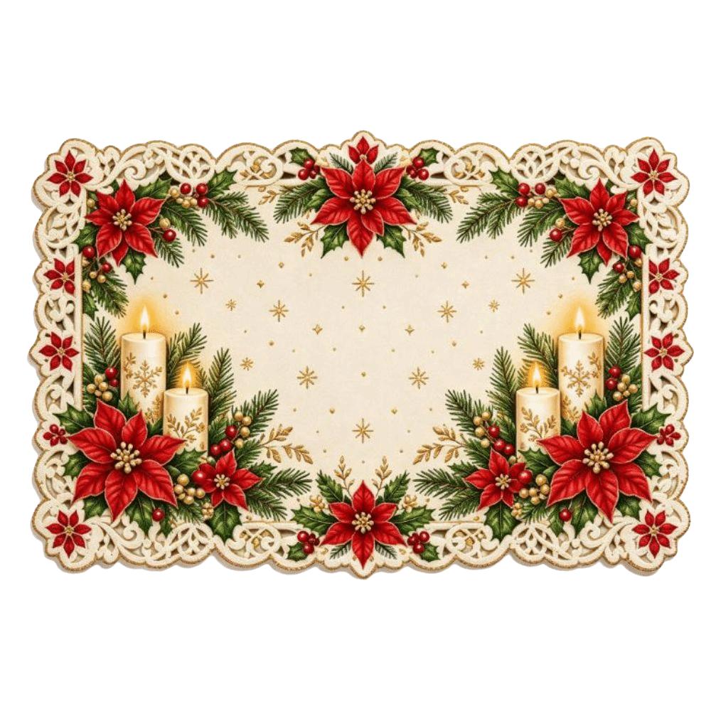 Snowman Elk Xmas Table Mat Coaster Square Dining Mat Christmas Table Placemat Winter Season