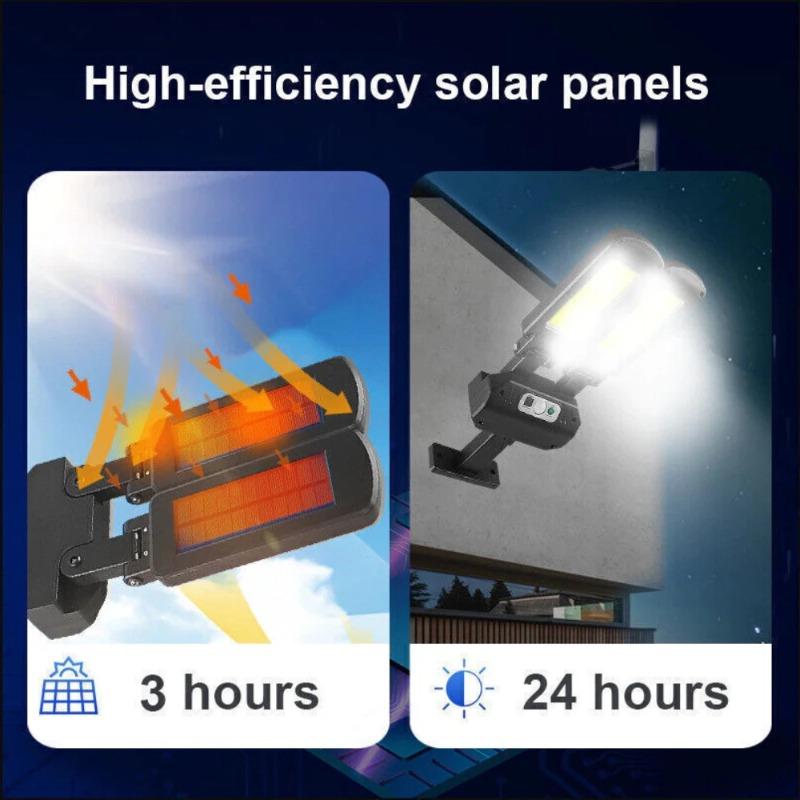 Solar Lamps Garden Villa Smart Illuminate Motion Sensor Weatherproof Wide Angle Wall Lights COB Powered Outdoor IP65 Waterproof