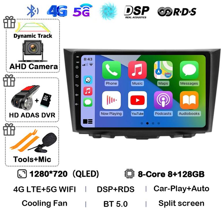 Android 14 Carplay Auto For Suzuki Kizashi 2009 2010 2011 2012 2013 2014 2015 Car Radio GPS Stereo Multimedia Player Head Unit