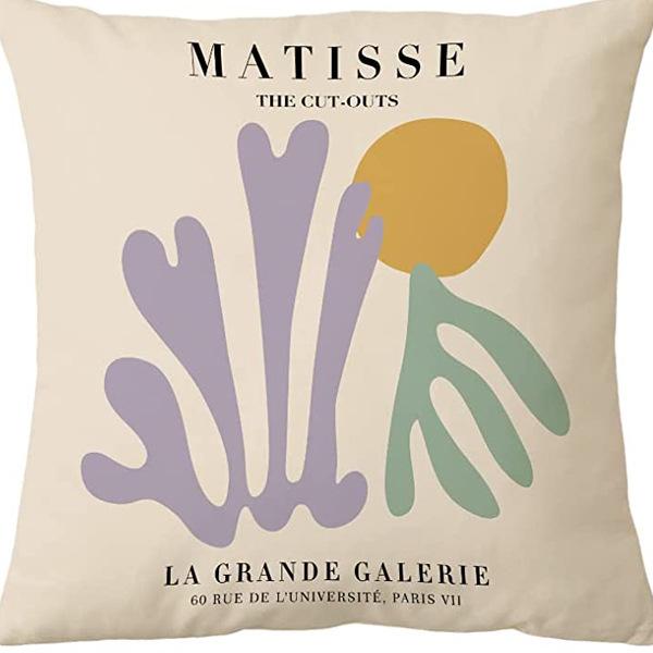 Modern Ins Style Pink Girl's Heart Pillow Case Nordic Linen Cushion Sofa Bedside Pillow