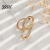 Strong Buckle Brooch English Letter with Sparkling Rhinestones Lightweight Thin