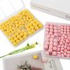 Kovict 110Pcs/Set Silicone Beads Round Lentil Hexagon Loose Bead For Jewelry Making DIY Necklace Bracelet Keychain Accessories