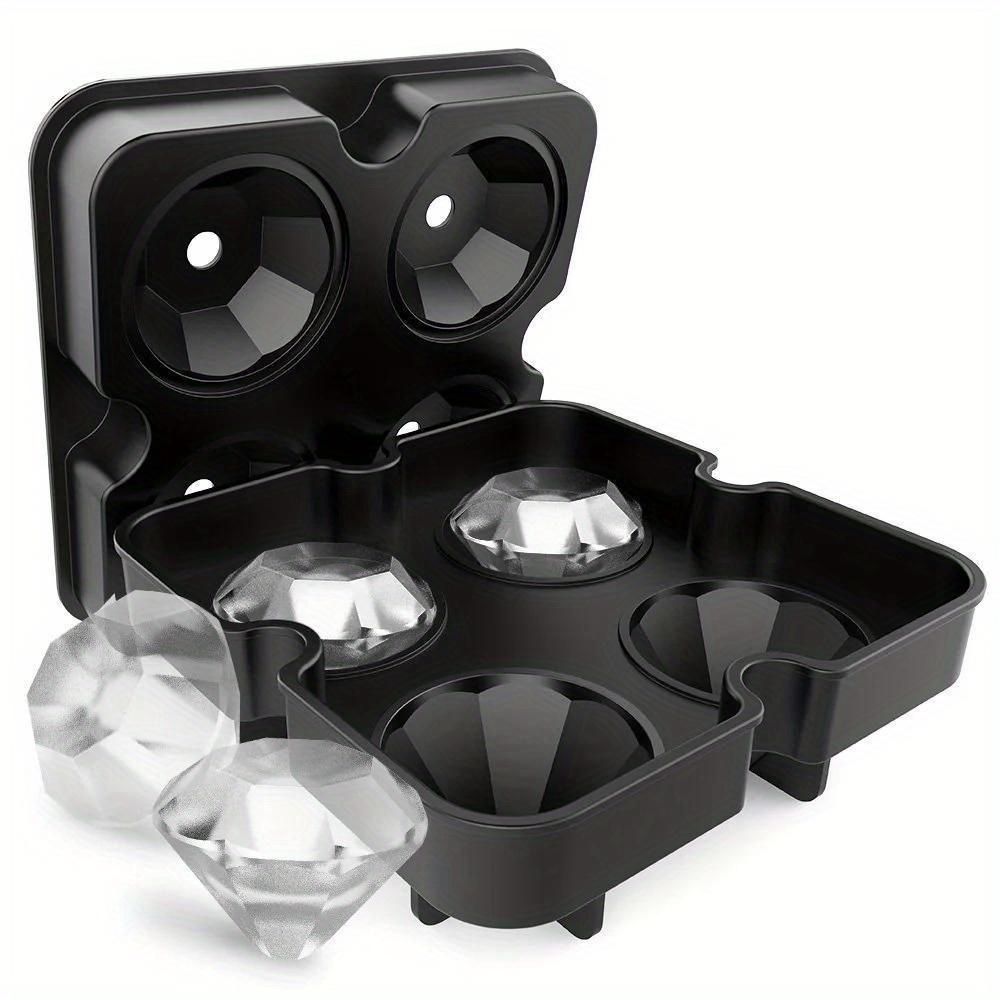 Large Ice Cube Trays Silicone Ice Cube Molds for Freezer with Lid Reusable Whiskey Ice Mold Ball Diamond Ice Mold