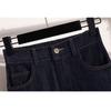 DIMANAF 2026 Plus Size Spring Summer Women Jeans Pants Denim Elastic Waist Oversize Fashion Pants 5XL Blue