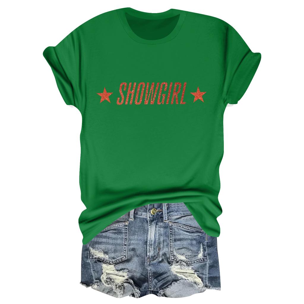 Unisex Casual T-Shirt mit Buchstabenaufdruck und kurzen Ärmeln