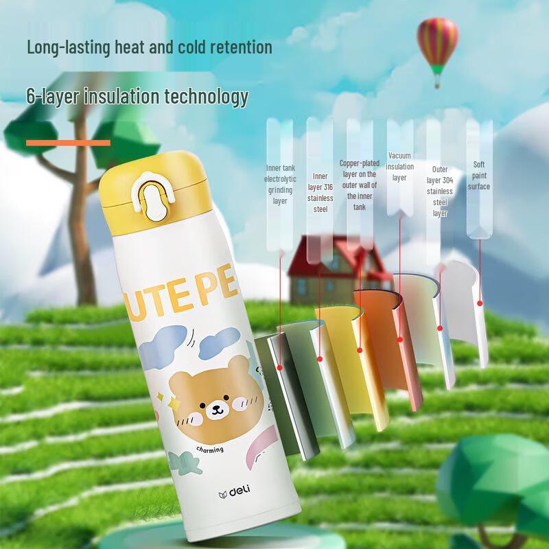 Deli LL611 Kids 316 Stainless Steel Insulated Bottle