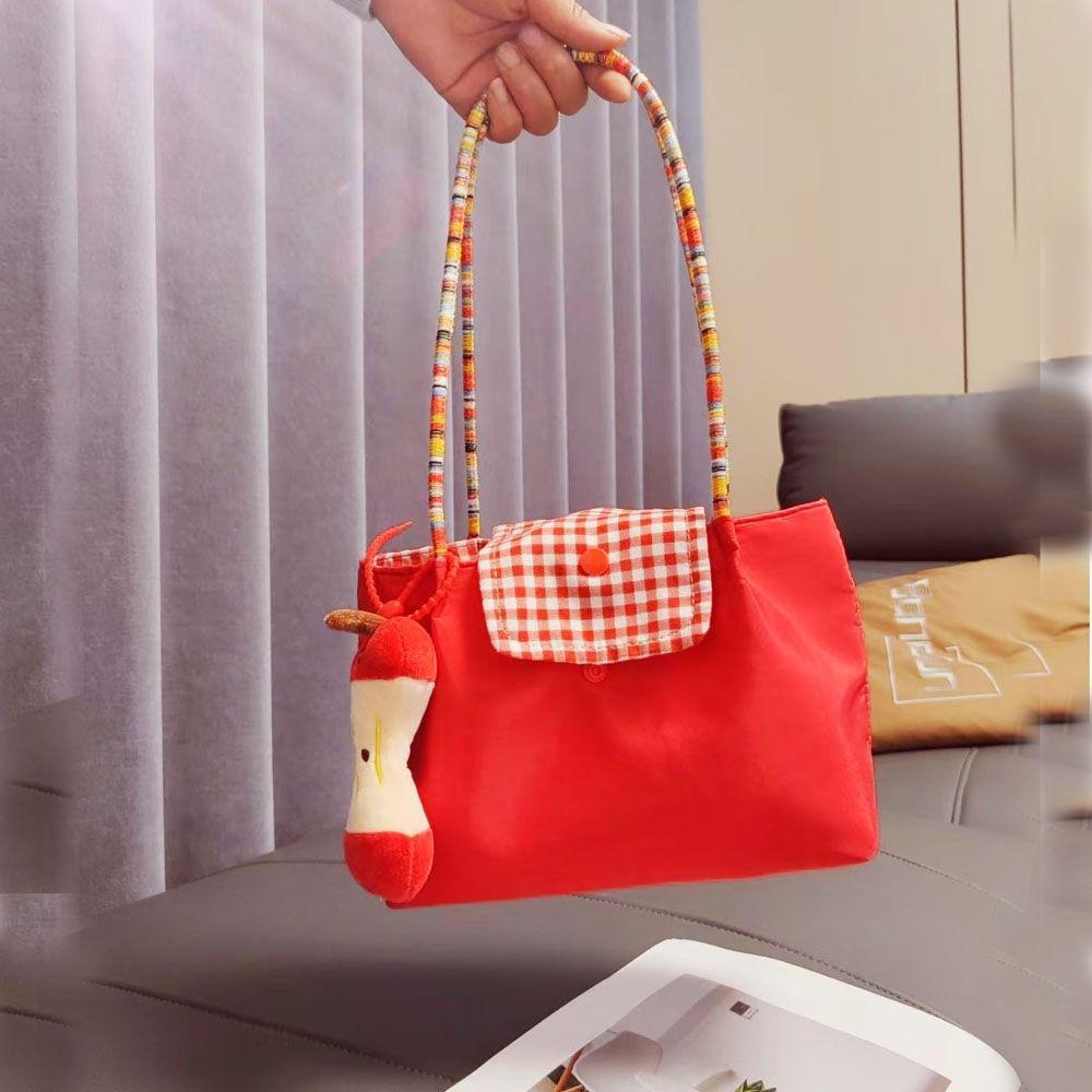 2025 Czerwona Urocza Wszechstronna Torba Tote: Torba na jedno ramię i do ręki na codzienne dojazdy