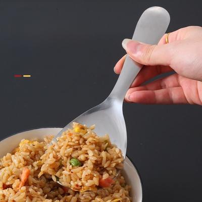 Großer Reislöffel aus Edelstahl, verdickter antihaftbeschichteter Haushaltslöffel
