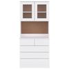 VidaXL Buffet ALTA blanc 77x35x165 cm bois massif de pin 3187780