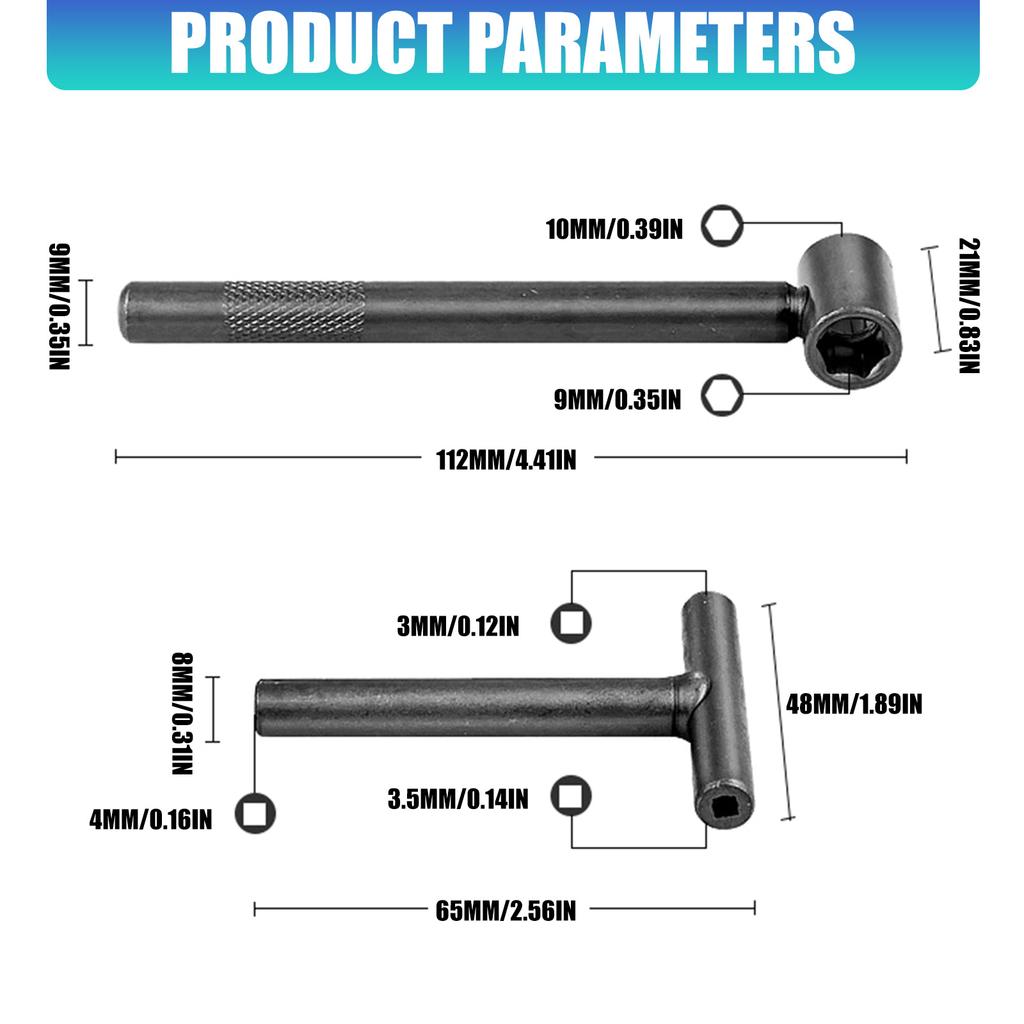 Universal Valves Adjusting Tool For Multiple Motorcycle Models for Precise Valves Clearance Regulation and Optimization