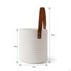 Hand Woven Hanging Basket Multipurpose Storage Organizer Rope