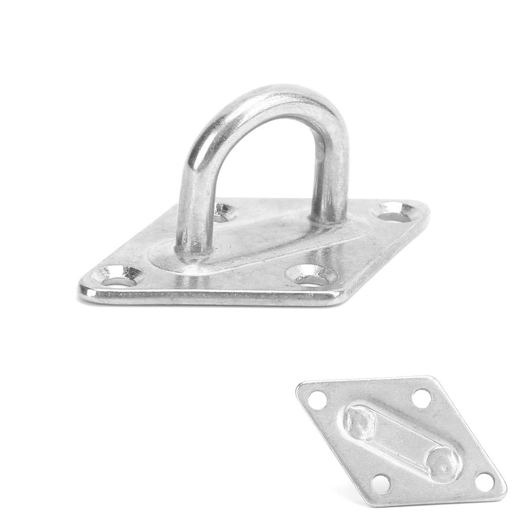 10Pcs M5 Stainless Steel Door Buckle Shade Sail Accessory Hanging Eye Plate Fixing Buckle