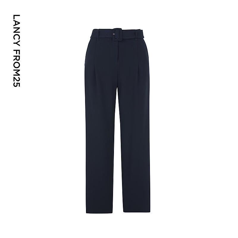 Langzi Women's High-Waist Wide-Leg Suit Trousers