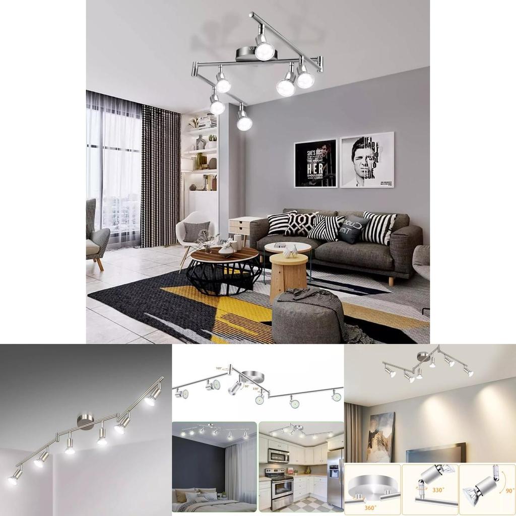 Modern Minimalist Iron Art Spotlight Decorative Lighting For Exhibition Background Walls