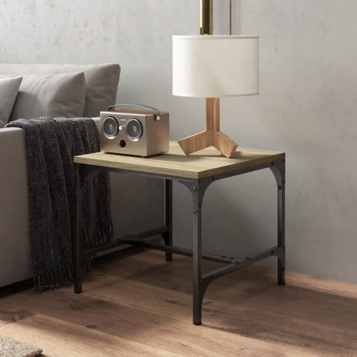819404 vidaXL Table d'appoint Chêne sonoma 40x40x35 cm Bois d'ingénierie