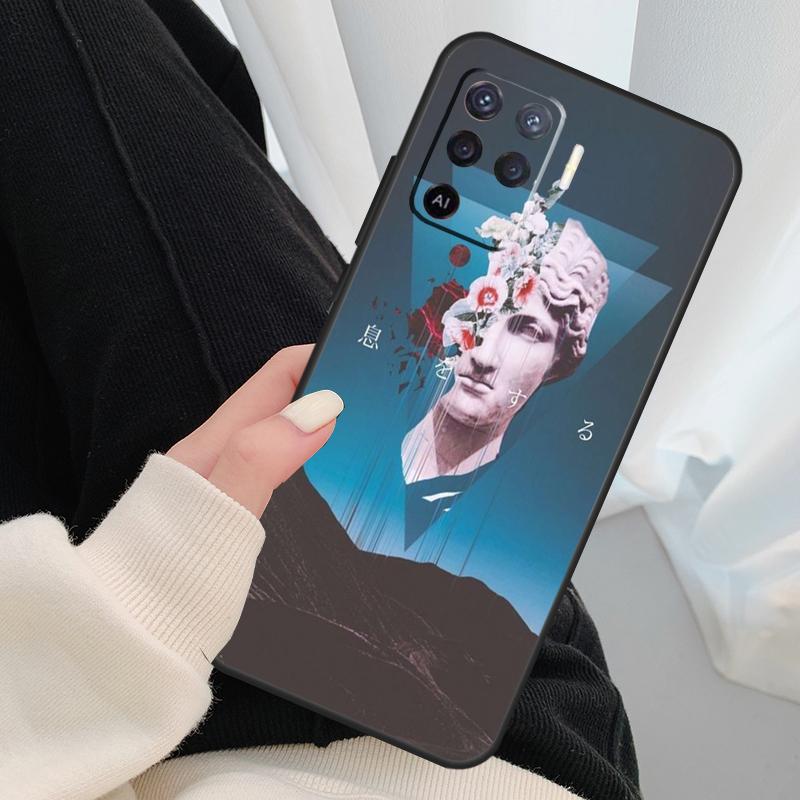 

Vaporwave Greek Sculpture Case For Oppo A17 A57 A77 A40 A78 A54 A74 A94 A76 A16 A96 A18 A60 A80 A38 A58 A98 A15 A5 Pro OPPO A38 4G