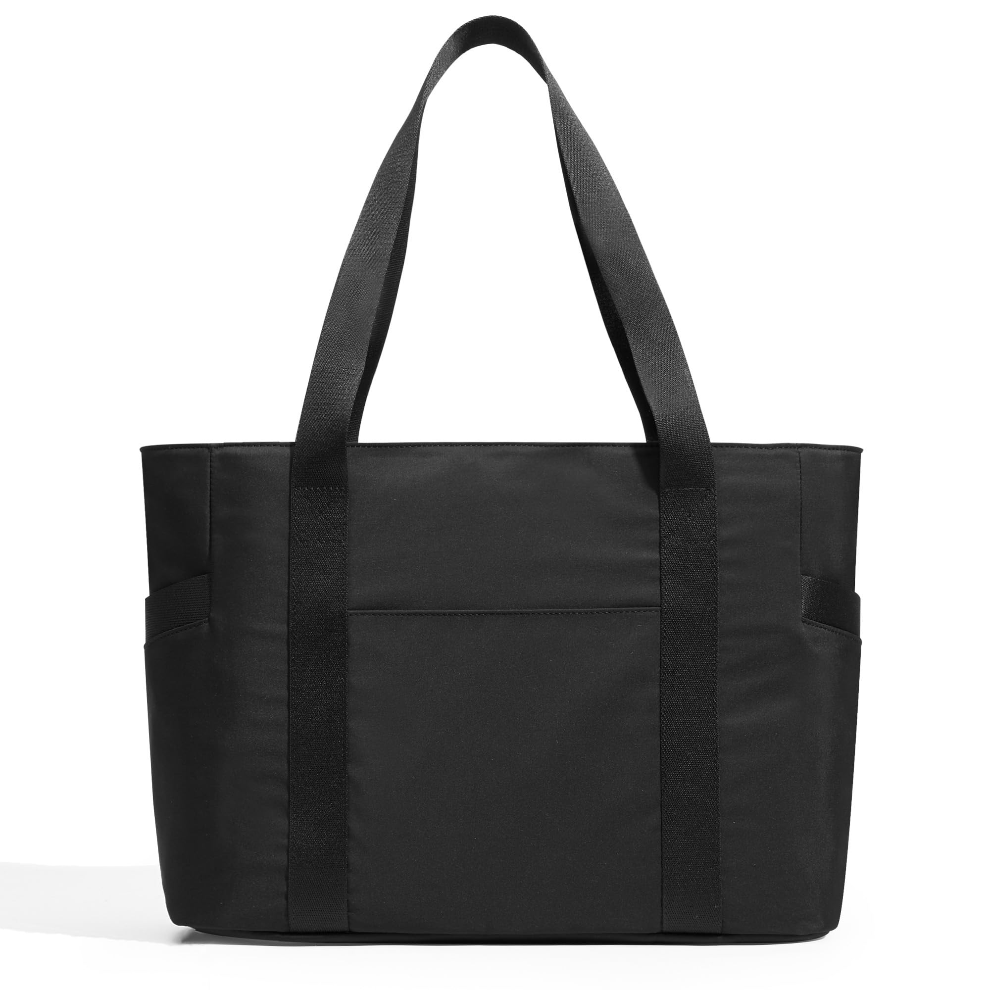 

Велика сумка-тоут через плече 9 велика через плече легка ділова для з блискавкою [KALIDI] сумка, сумка, місткість, кишені, сумка, нейлон, однотонна, сумка, сумка для мами, чорний