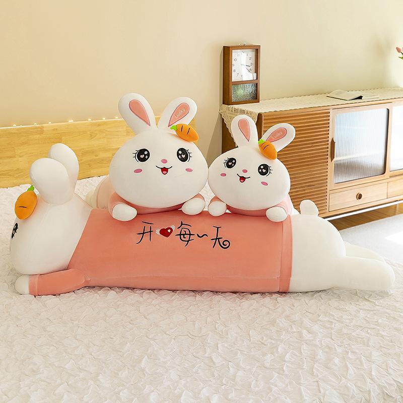 Super Cute Party Radish Rabbit Plush Toy Children Sleep with Throw Pillow To Give Girlfriend Birthday Gift Car Pillow