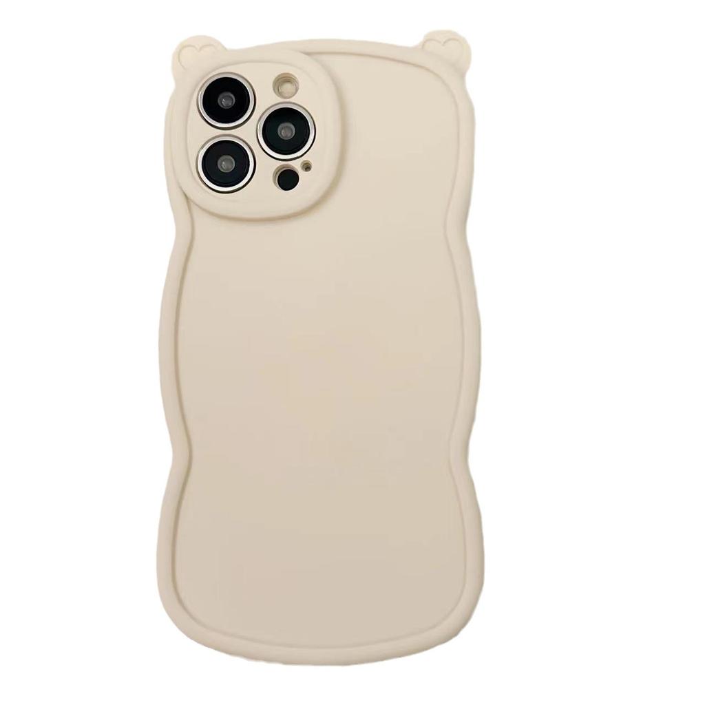 ins Autumn and Winter New Cartoon Bear Ears Case for iPhone 16 Pro Max Apple 17 Phone Case 14/15