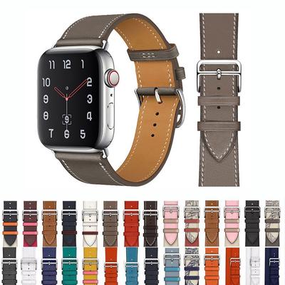 Leather Watch Straps for Watch Band 46mm 44mm 49mm 45mm 42mm 40mm 38/41mm Bracelet iWatch Series 10-Ultra 9-8-7-6-5-4-3-SE
