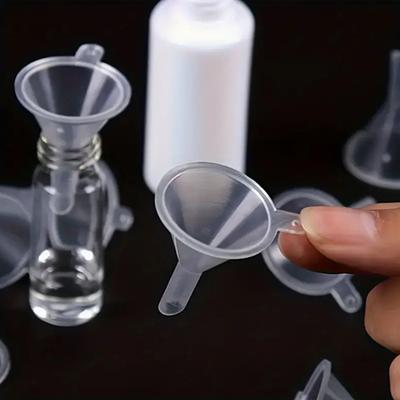 10 Pièces Mini Métal/Plastique Aluminium Entonnoir Petits Entonnoirs Pour Parfum Mini Entonnoirs à Liquide Huile Essentielle Outils d'Emballage Bouteille Vide