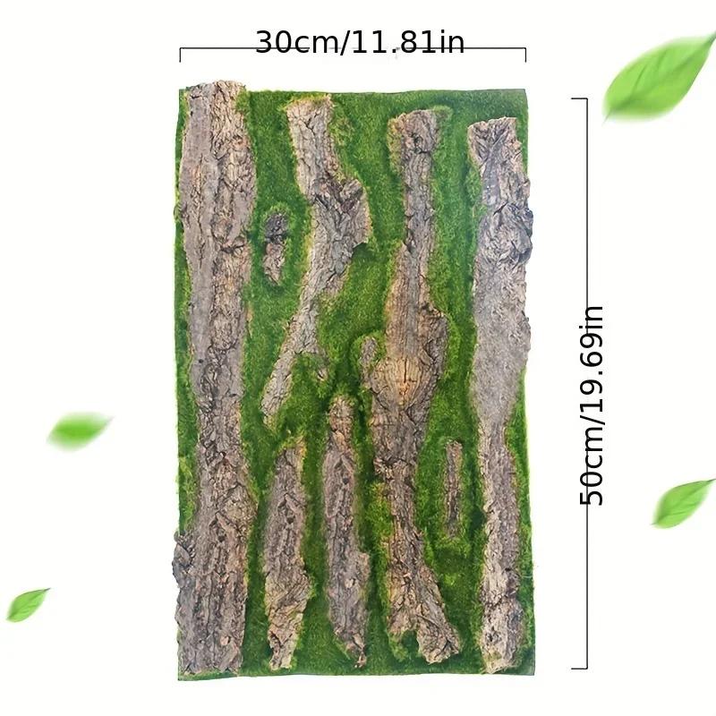 Wall Artificial Tree Bark Simulation Natural Fake Moss Plant Bark Pipe Pillar Cork Cover Balcon  Garden Decor Outdoor Decoration