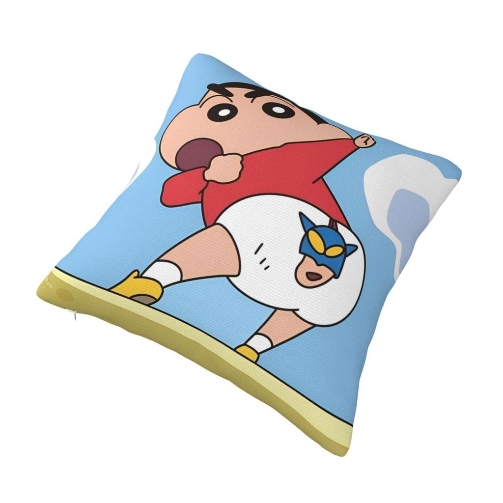 Crayon Shin-Chans Cartoon Anime Pillowcase Merch Soft Cushion Cover Decor Throw Pillow Case Cover Sofa Multiple Sizes