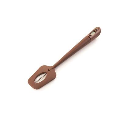 IBILI 790920 Thermometer Spatula for Chocolate, Silicone, Brown, 31 X 3 X 1 Cm