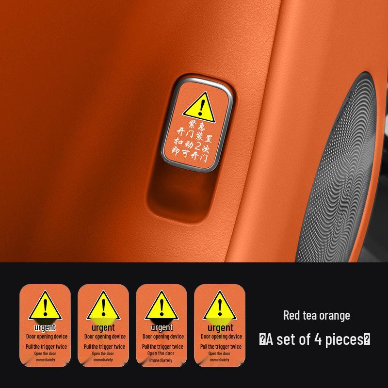 2026 Huawei AITO M7 M8 M9 Car Emergency Door Switch Warning Sticker