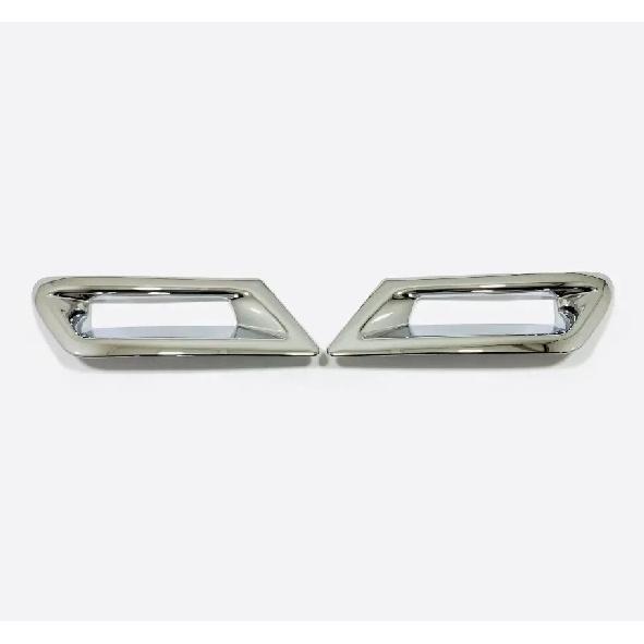 

For Nissan X-Trail Xtrail T33 Rogue ABS Chrome Front Fog Light Lamp Cover Rear Foglight Trims Decoration Sticker Rear 2pcs