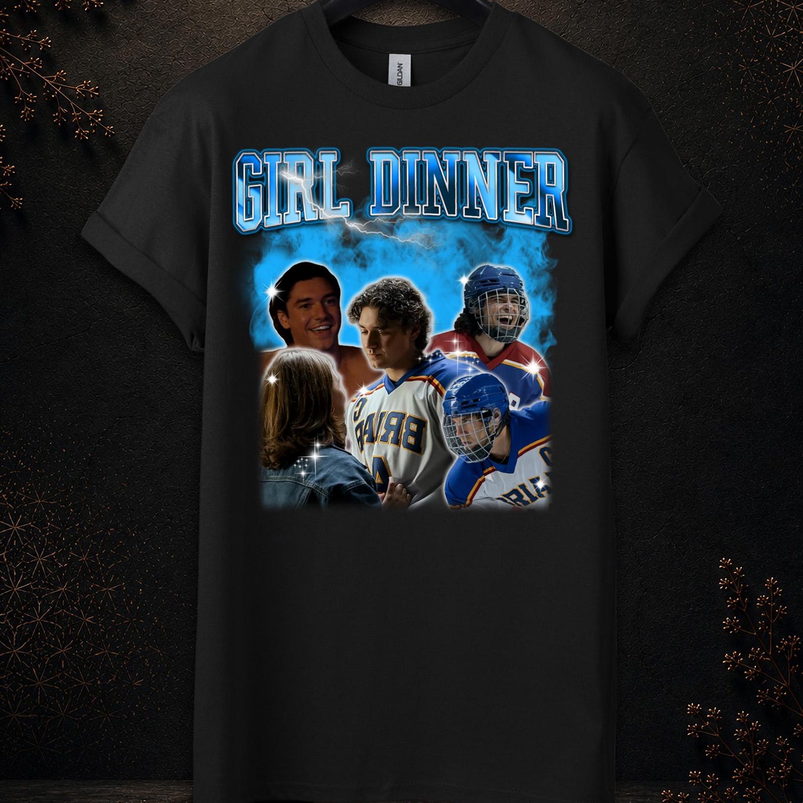 Girl Dinner Tee, Garrett Graham Shirt, Garrett Graham Off Campus, Elle Kennedy Off Campus Merch, Elle Kennedy Off Campus, Off Campus Jersey S