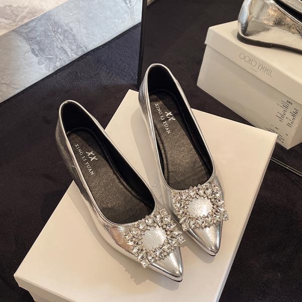 Fashion Pointed Toe Shoes Woman Comfortable And Elegant All-Match Female Footwear Increas Height Clogs Platform Autumn Dress Boat Creepe