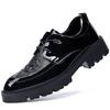 Large size 4 men's shoes new spring business breathable height increase casual leather shoes men's groom wedding shoes