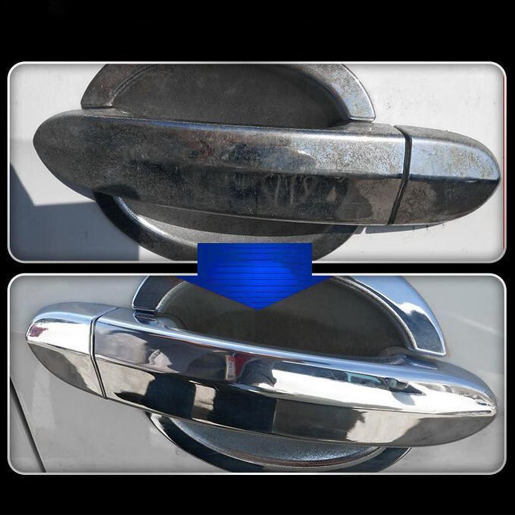 100ml Car Chrome Cleaner Automobile Chrome Polish Care Restorer Chrome Spray Shine Multi-Purpose Cleaner Scratch-off Removal