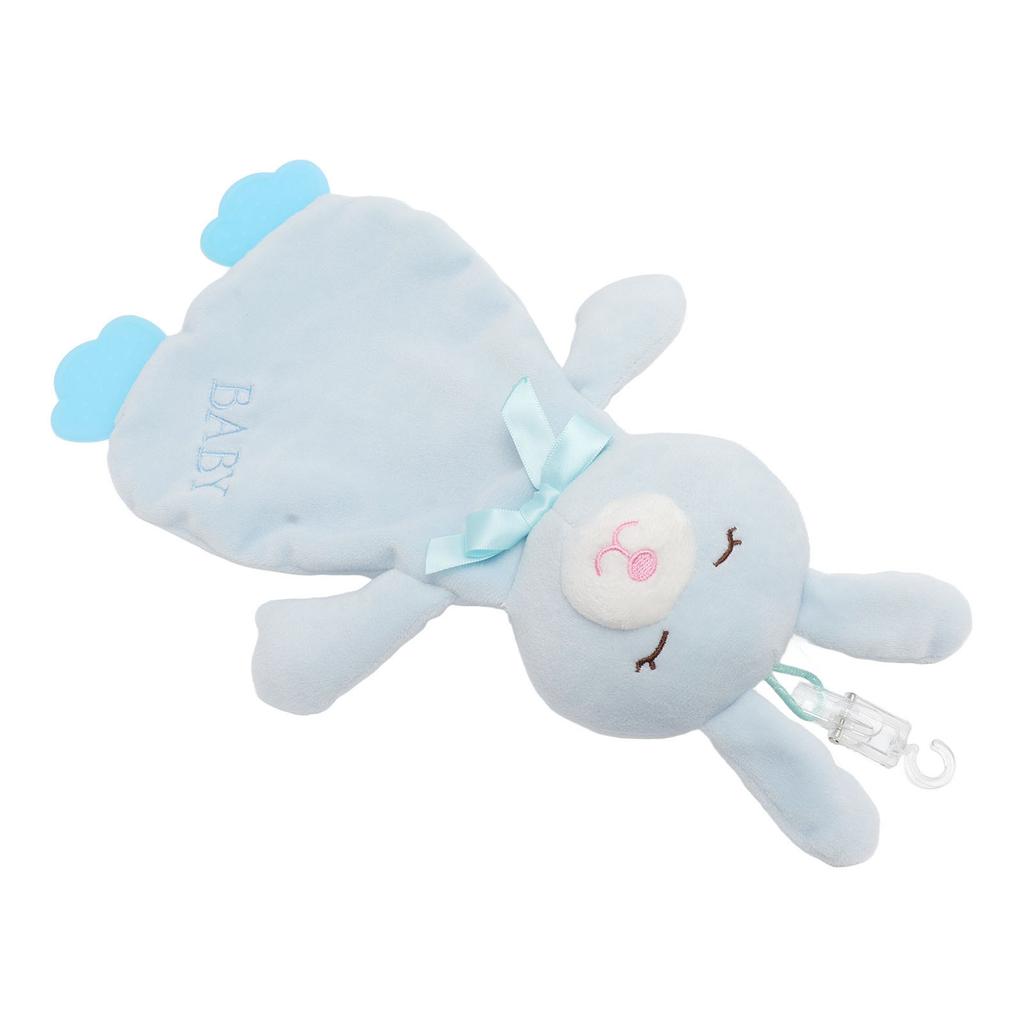 Baby Kuscheldecke Niedlich Weich Leuchtende Farben Multifunktionelles Säuglings-Kuscheltuch für Baby über 3 Monate Blauer Hase