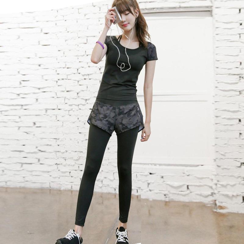 Women's Quick-Dry High-Waisted 2-in-1 Sports Pants for Outdoor Activities