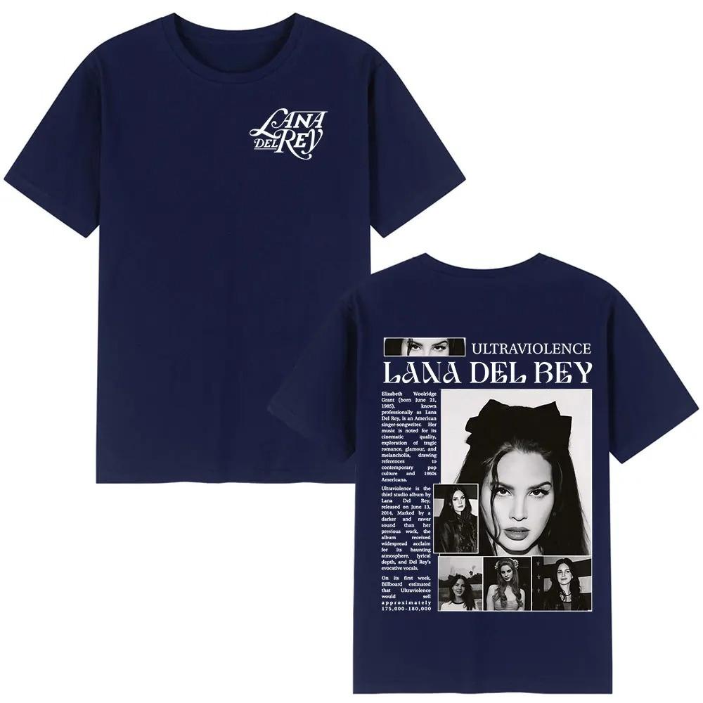 2026 Singer Lana Del Rey T Shirts Unisex Women Clothing Cotton Short Sleeve Oversized T Shirt Fashion Harajuku T-shirt Streetwear