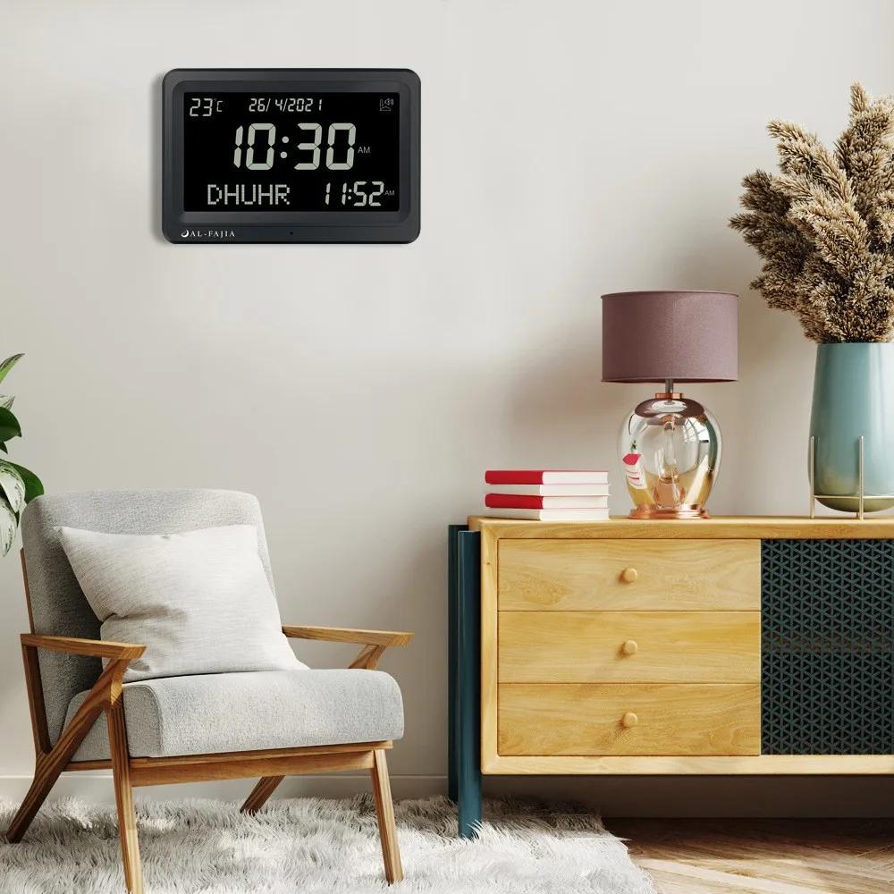 Larger LCD Screen Azan Clock 8 Athan Sounds Multi-languages Hijir Gregorian Calendars Muslim Prayer Desk Alarm Clock Gifts