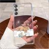 Чехол для телефона Samsung Galaxy M15 F15 M35 Милый мультяшный кролик Прозрачный мягкий силиконовый корпус Для Samsung M15 F15 5G M 35 Задние крышки