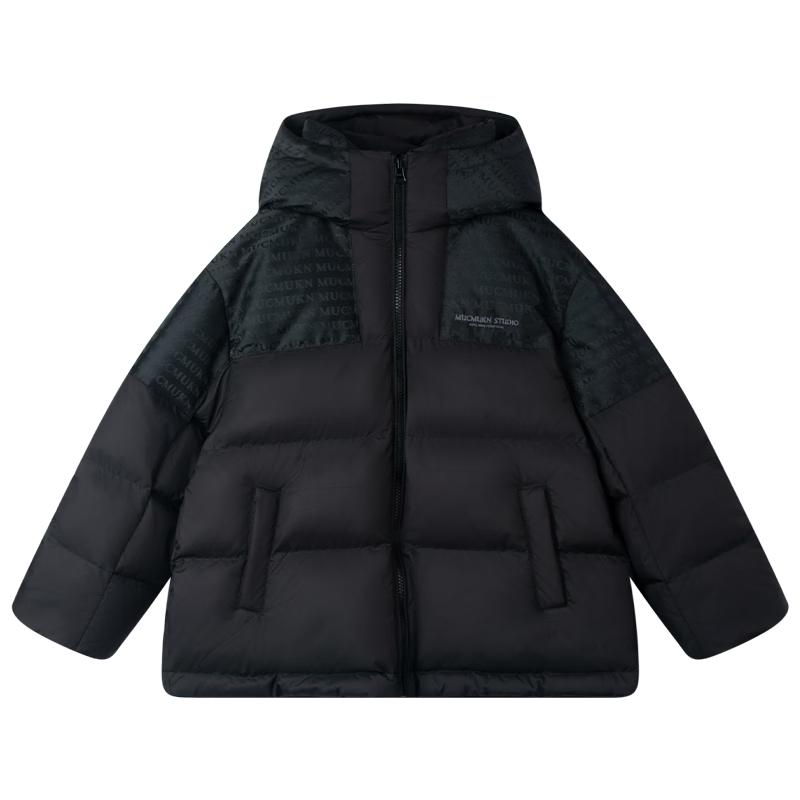 Mucmukn Retro Jacquard Waterproof Boys' Down Jacket