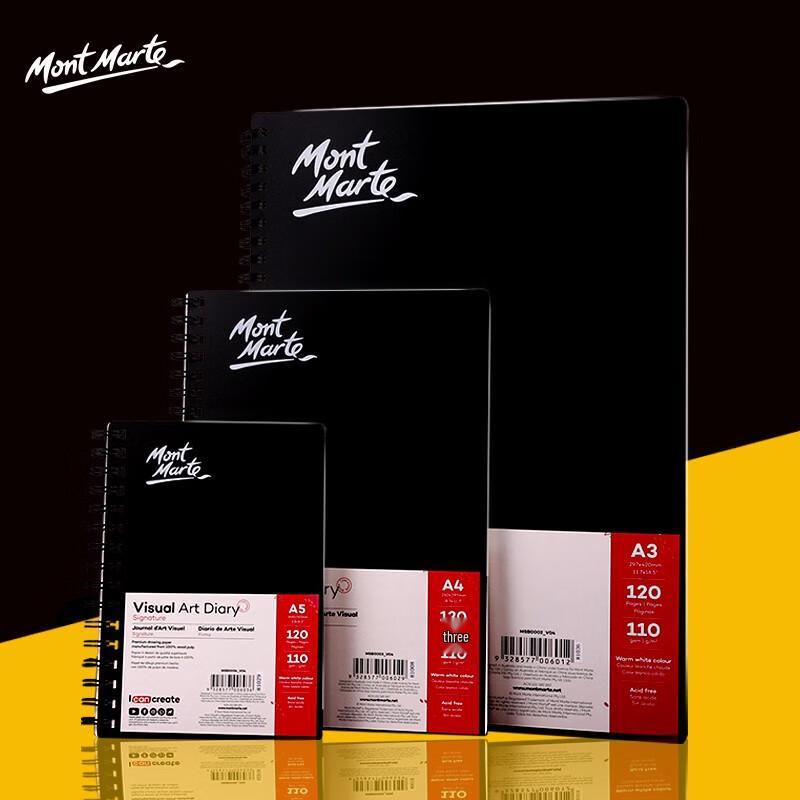 Mont Marte A4 Hardcover Coil Bound Sketchbook