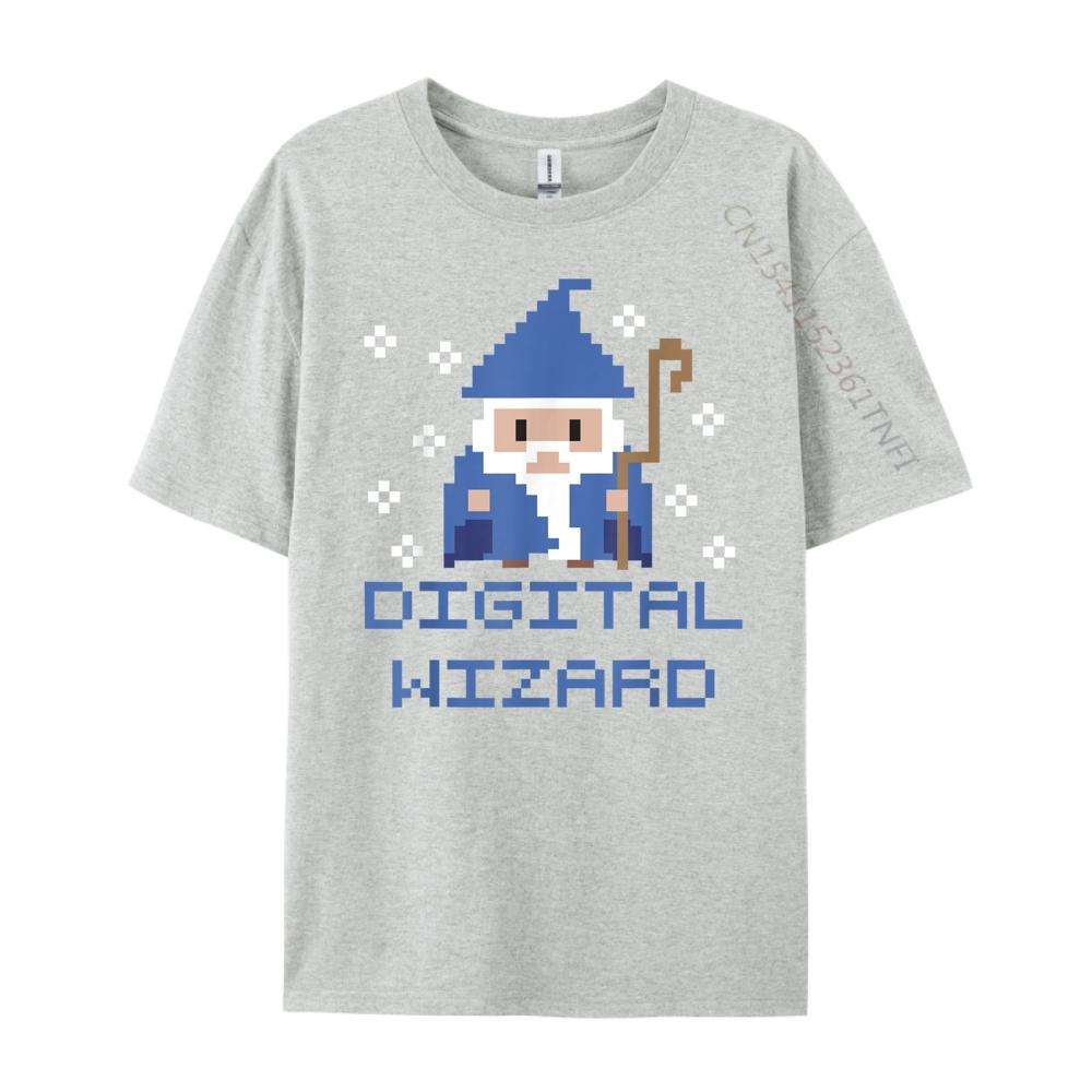Digital Wizard Tech It Support Computer Gamer Gaming Graphic T Shirts Men Cotton Christmas Shirt Tshirt