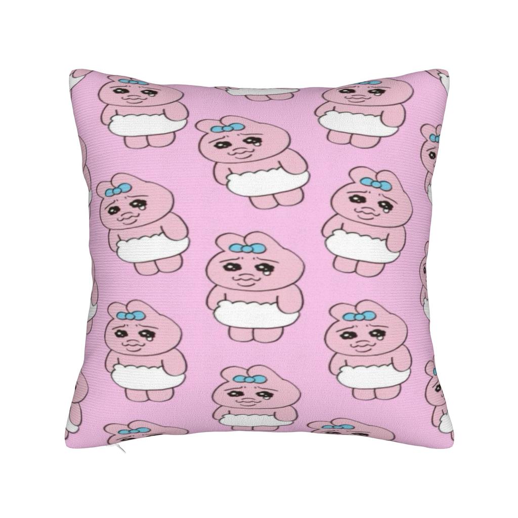 Opanchus Cute Usagis Bunny Printing Pillowcase Cushion Cover  Pillow Covers New Style Bed Decorations Square Multi-Size